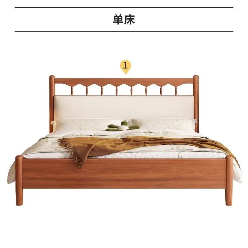 Single Bed Frame Luxury Double Upholstered Twin Bedframe Family Bedroom Furniture Modern Queen Home Beds Bett Size Frames WW