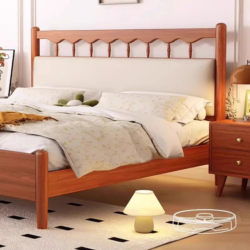 Single Bed Frame Luxury Double Upholstered Twin Bedframe Family Bedroom Furniture Modern Queen Home Beds Bett Size Frames WW